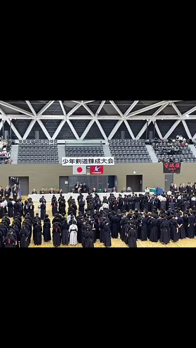 昨日の朝は剣道の監督。